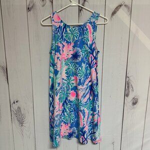 Lilly Pulitzer Kristen Swing Dress S Multi Jet Stream EUC